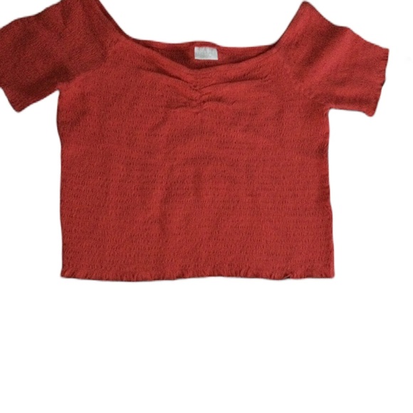 ABOUND Womens Cringed On/Off Shoulder Top In Watermelon Size XL - Picture 6 of 7